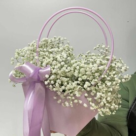 Композиция белое чудо/гипсофила/цветы Уфы/доставка Уфа