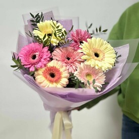 Букет яркий/герберы/пистация/цветы Уфы/доставка Уфа