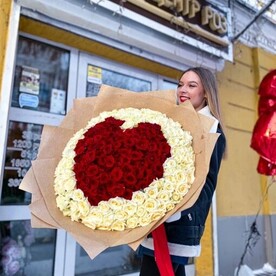 Букет "Сердце" из 201 розы