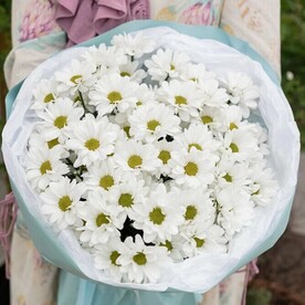 Букет "Сиреневое облако" из хризантемы