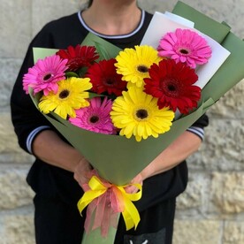 Яркий букет гербер 🔥 9 шт (арт.030)