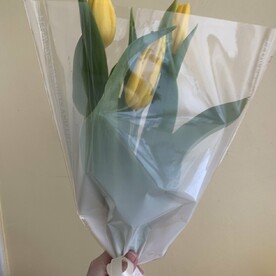 3 желтых тюльпана