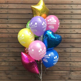 Фонтан из шаров День рождения!