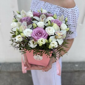 Цветочная коробка Дикая орхидея