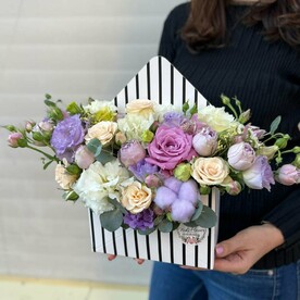 Цветочный конверт Письмо любимой