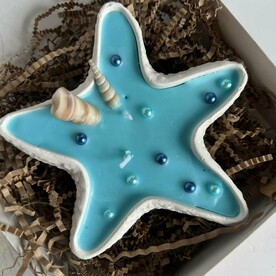 Свеча декоративная русной работы Морской бриз Звезда