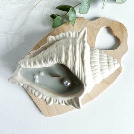 Свеча ручной работы Морской бриз Ракушка