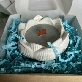 Свеча ручной работы Морской бриз Цветок