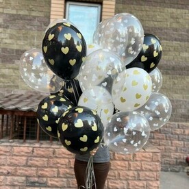 Шарики с гелием «Сердечки» 10 шт