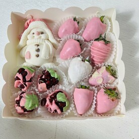 Клубника  и гранат в шоколаде