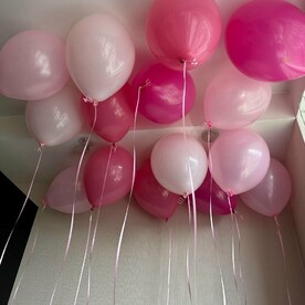 Розово-нежная симфония шаров - набор из 15 штук