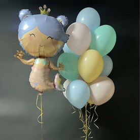 Шары для девочки с Русалкой Принцессой