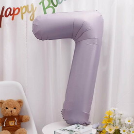 Фольгированный Шар Цифра с Гелием Сиреневая - 7