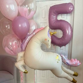 Шарики на день рождения с Волшебным Единорогом