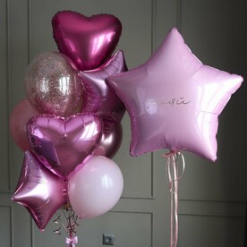 Розовые шарики на День Рождения