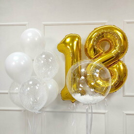 Набор шаров - Хрустально-золотое сияние