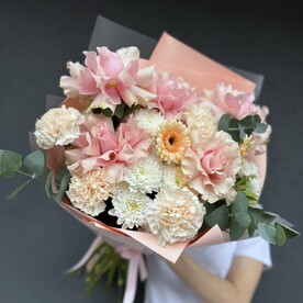 Букет «Нежность с герберами»