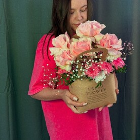 Дизайнерская сумочка с французскими розами