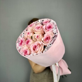 Букет из 11 пионовидных роз
