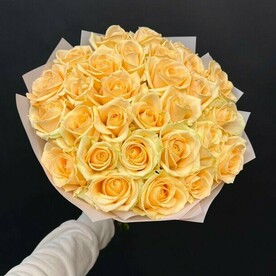 Персиковые розы Пич 50 см 25 шт