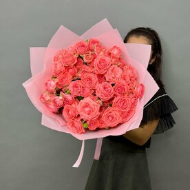 Кустовые розы Барбадос 9 шт