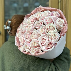 Букет роза розовая