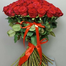 Красные розы 101 шт