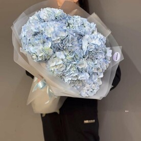 Букет голубых гортензий