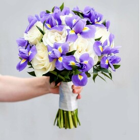 Букет невесты и бутоньерка для жениха