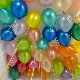 Шары под потолок Ассорти металлик 30 шт