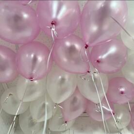 Шары под потолок Розовая Нежность 30 шт