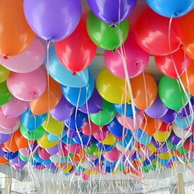 Шары под потолок АССОРТИ 100 шт