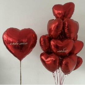 Сердца Красные бутоны