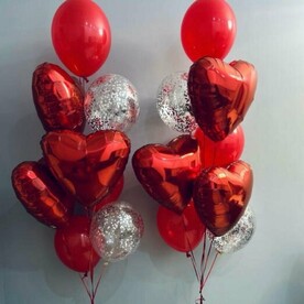 Фонтан из шаров сердца Вдохновение