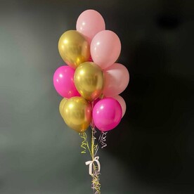 Фонтан из шаров Розовый Бум