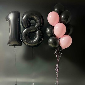 Набор шаров Ночная Роза