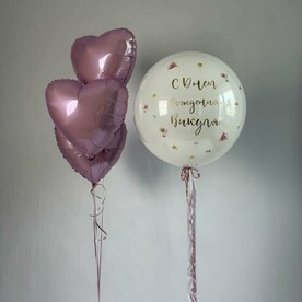 Воздушные шары для девушек Розовый Кристалл