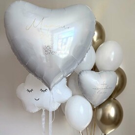 Шары на Выписку из роддома Нежное сердце