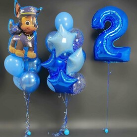 Воздушные шары для мальчика Гонщик спешит на праздник