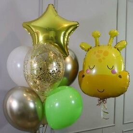 Воздушные шары для мальчика Жирафик пати