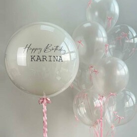 Шары для девушки Розовый кристалл