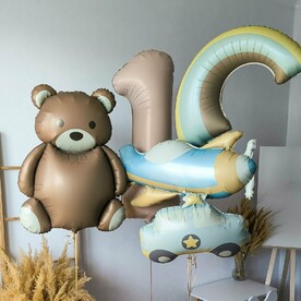 Шары для мальчика Медвежонок пилот