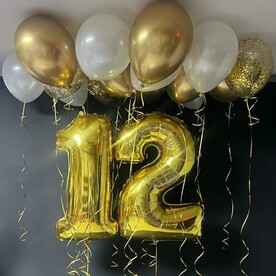 Шары на день рождения Золотой восторг