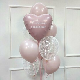 Фонтан из шаров Пыльная Роза