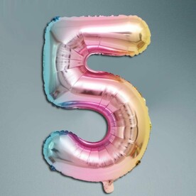 Шар цифра градиент 5