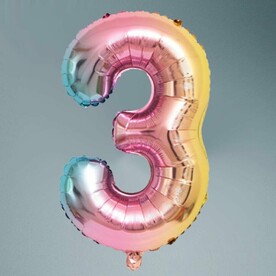 Шар цифра градиент 3