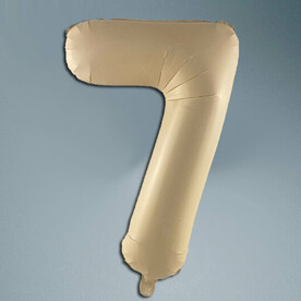 Шар цифра карамельный сатин 7