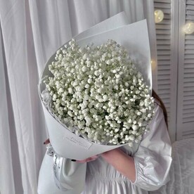 Букет гипсофила белая Размер S