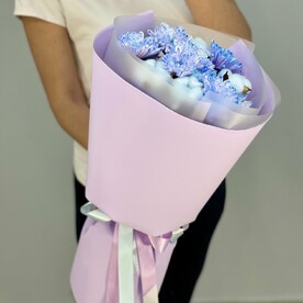 Хлопок, Хризантема кустовая, Упаковка, Фоамиран