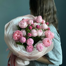 Кустовые пион розы Сильва Пинк 5 шт